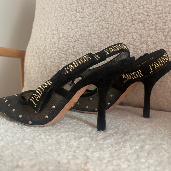 Dior polka dot Slingback - Picture 2 of 5